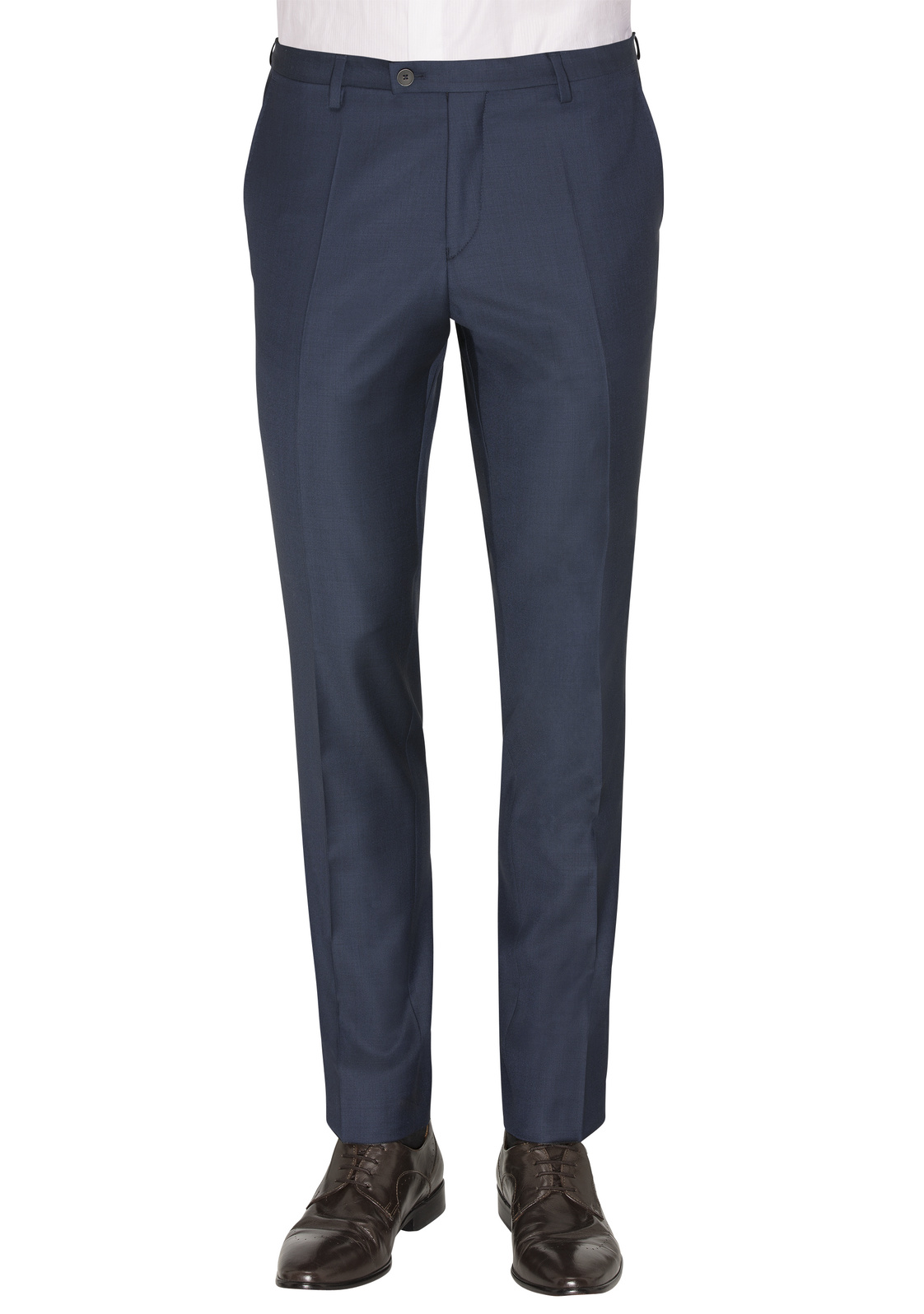 Club of Gents Pánske vlnené oblekové nohavice Savile Row by CG slim fit Veľkosť: 52