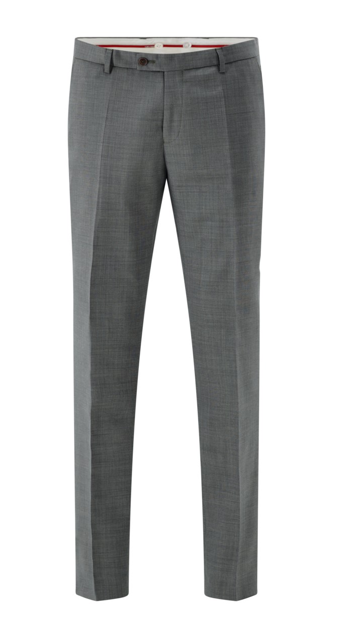 Pánske vlnené zelené oblekové nohavice CLUB OF GENTS slim fit Veľkosť: 52