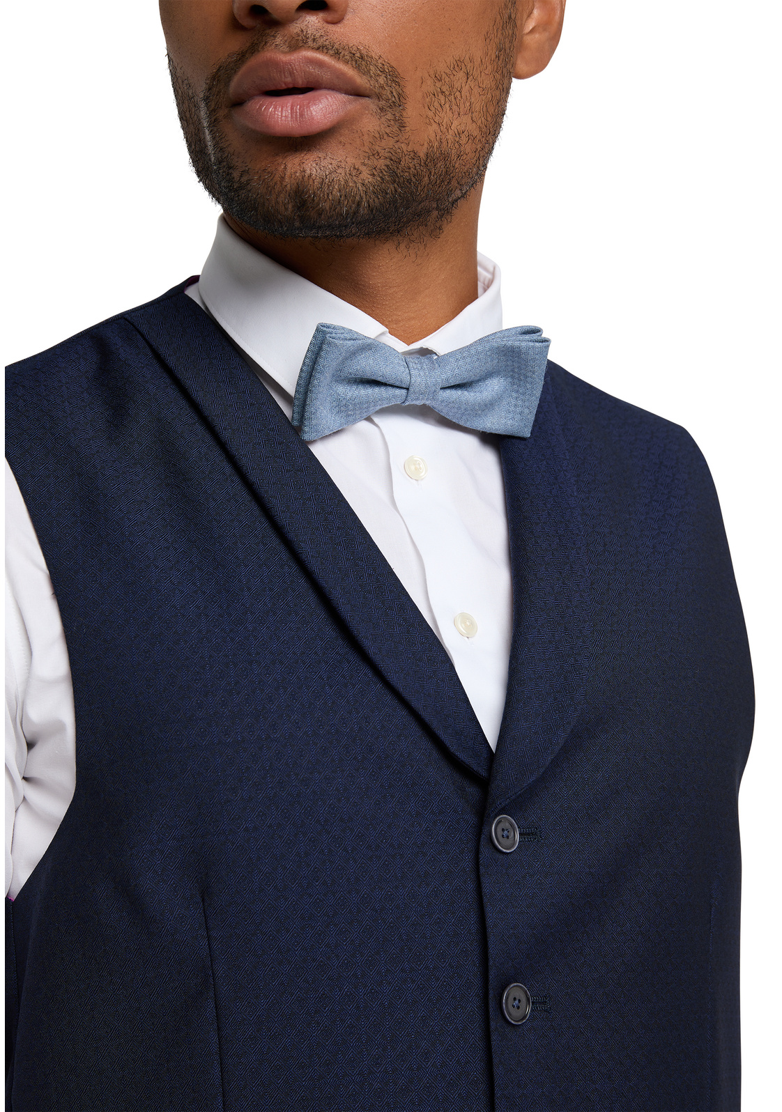 Pánska modrá obleková vesta CLUB OF GENTS slim fit Veľkosť: 54