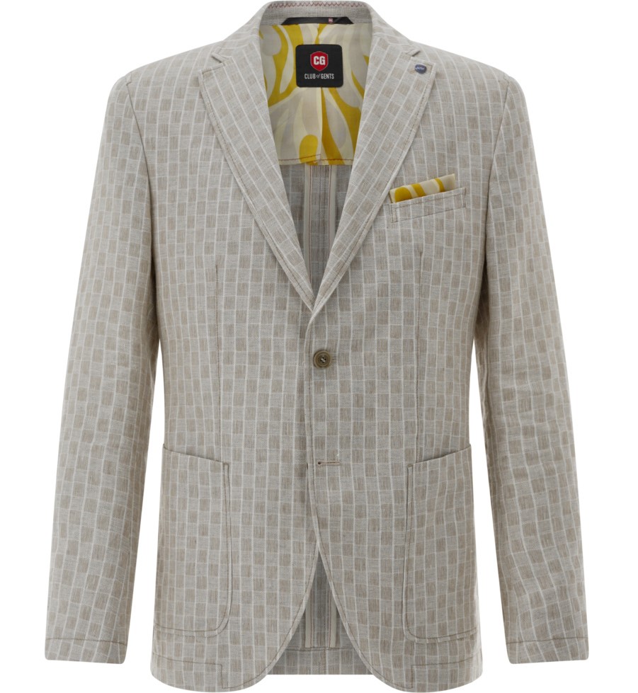 Pánske ľanové sako CLUB OF GENTS tailored fit Veľkosť: 50