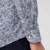 Pánska modrá vzorovaná košeľa OLYMP body fit (Veľkosť 40 (M))