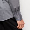 Pánska sivá Level 5 košeľa OLYMP body fit (Veľkosť 39 (M))