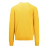 Pánsky žltý bavlnený pulóver so štruktúrou FYNCH-HATTON (Veľkosť L)