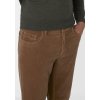 Pánske hnedé menčestrové nohavice REDPOINT slim fit (Veľkosť 32/32)