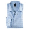 Pánska bledomodrá bavlnená Luxor košeľa OLYMP modern fit (Veľkosť 42 (L))