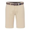 Pánske béžové bermudy s elastickým opaskom REDPOINT (Veľkosť 48)