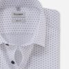 Pánska biela košeľa comfort stretch so vzorom OLYMP body fit (Veľkosť 39 (M))