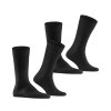 Pánske čierne ponožky Every Day BURLINGTON 2 páry (Veľkosť UNI)