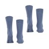 Pánske džínsovomodré ponožky Every Day BURLINGTON 2 páry (Veľkosť UNI)