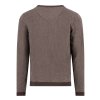 Pánsky hnedý bavlnený pulóver s kašmírom FYNCH-HATTON (Veľkosť L)