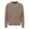 Pánsky hnedý melírovaný bavlnený pulóver FYNCH-HATTON (Veľkosť L)
