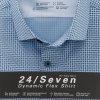 Pánska modrá košeľa 24/7 OLYMP body fit (Veľkosť 38 (S))