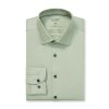 Pánska Flex Jersey limetková košeľa OLYMP body fit predĺžený rukáv (Veľkosť 40 (M))
