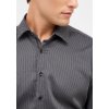 Pánska antracitová košeľa so štruktúrou ETERNA modern fit (Veľkosť 40 (M))