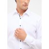 Pánska biela košeľa so štruktúrou ETERNA slim fit (Veľkosť 40 (M))