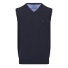 Pánska modrá bavlnená vesta FYNCH-HATTON (Veľkosť L)