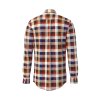 Pánska červená károvaná  flanelová košeľa FYNCH-HATTON (Veľkosť L)