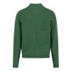 Pánsky zelený bavlnený pulóver s kašmírom FYNCH-HATTON (Veľkosť L)