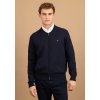 Pánsky tmavomodrý bavlnený kardigán FYNCH-HATTON (Veľkosť L)