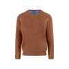 Pánsky karamelový bavlnený 3 Ply Cotton pulóver FYNCH-HATTON (Veľkosť L)