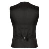 Club of Gents Carlton – čierna obleková pánska vesta (Veľkosť 50)