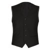 Club of Gents Carlton – čierna obleková pánska vesta (Veľkosť 50)