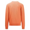 Pánsky oranžový bavlnený pulóver so štruktúrou FYNCH-HATTON (Veľkosť L)