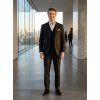 Pánsky čierny bi-stretch oblek CELIO slim fit