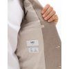 Pánsky béžový bi-stretch oblek CELIO slim fit