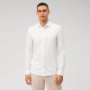 Pánska biela elastická flex jersey košeľa OLYMP body fit predĺžený rukáv (Veľkosť 39 (M))