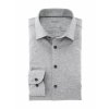 Pánska melanžovosivá elastická košeľa Flex jersey OLYMP body fit (Veľkosť 40 (M))