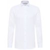 Pánska biela nepriehľadná Cover košeľa ETERNA slim fit s manžetami (Veľkosť 38 (S))