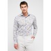 Pánska zelená vzorovaná košeľa ETERNA slim fit (Veľkosť 38 (S))