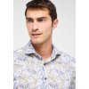 Pánska zelená vzorovaná košeľa ETERNA slim fit (Veľkosť 38 (S))