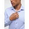 Pánska modrá vzorovaná košeľa ETERNA slim fit (Veľkosť 38 (S))