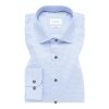 Pánska modrá vzorovaná košeľa ETERNA slim fit (Veľkosť 38 (S))