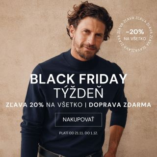 ‼️Od dnešného dňa u nás prebiehajú zľavy v rámci BLACK FRIDAY týždňa‼️ 📣Využite zľavy 20% na všetko, vrátane už zlacneného...