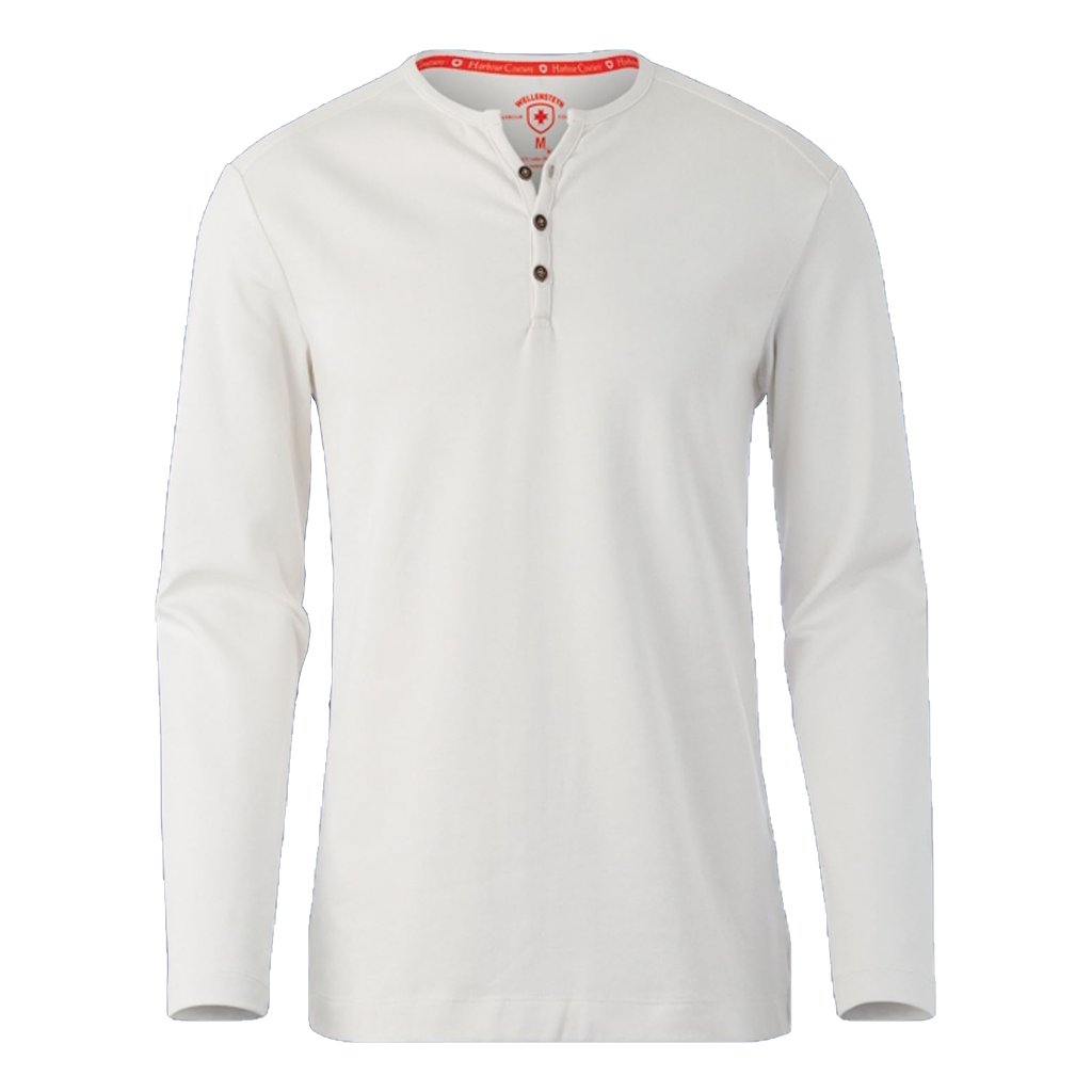 WELLENSTEYN 3 Button pánske biele tričko