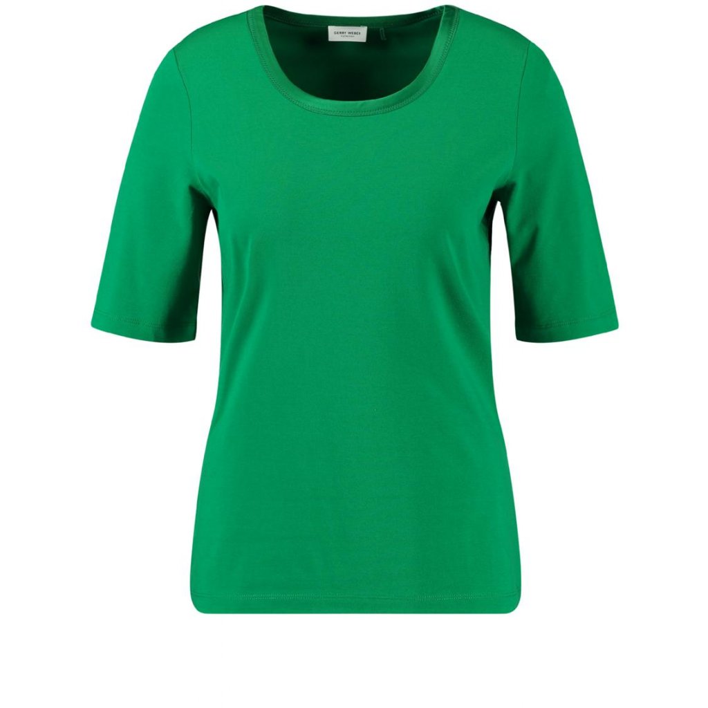 Zelené tričko s lemovaným výstrihom Gerry Weber
