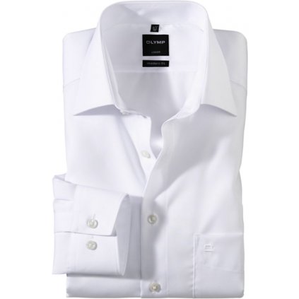 Biznisová biela košeľa OLYMP,  nadmerná veľkosť