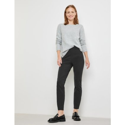 Dámske čierne strečové nohavice GERRY WEBER slim