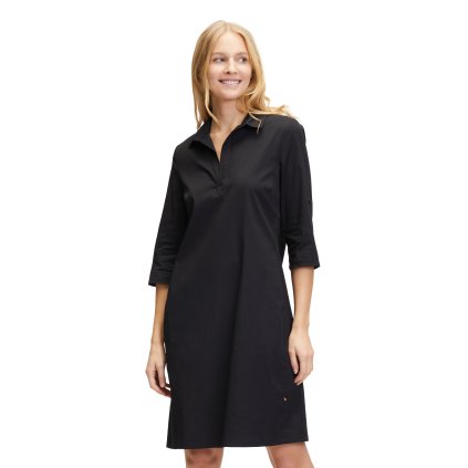 Dámske čierne košeľové šaty ROBE LLEGERE (Veľkosť 34)