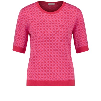 Dámsky cyklamenový svetrík z bavlny GERRY WEBER (Veľkosť 34)