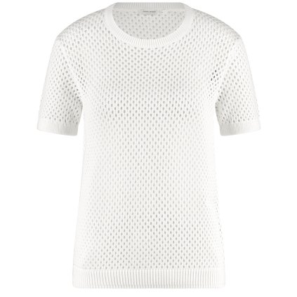 Dámsky biely sieťovaný pulóver GERRY WEBER (Veľkosť 34)
