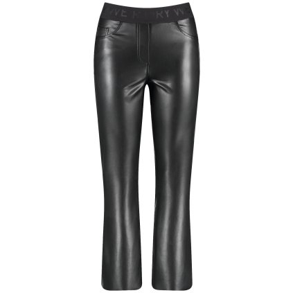 Dámske čierne nohavice z umelej kože GERRY WEBER (Veľkosť 34)