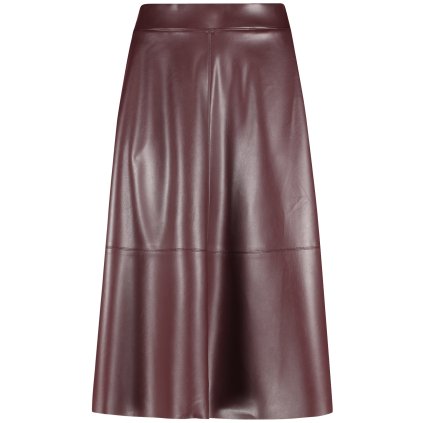 Dámska bordová koženková sukňa GERRY WEBER (Veľkosť 34)