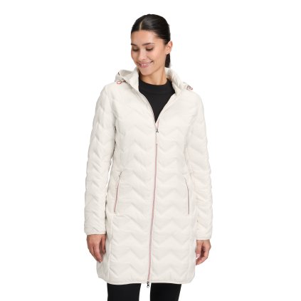 Dámska ľahká biela predĺžená bunda BETTY BARCLAY 86cm (Veľkosť 36)