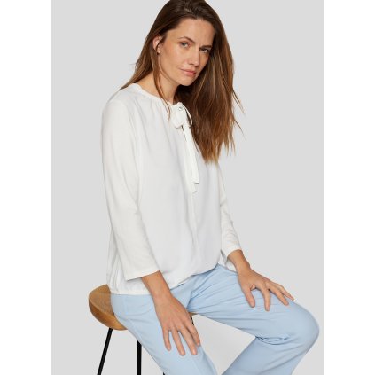 Dámske smotanové ričko s mašľou ukončené gumičkou RABE (Veľkosť 38)