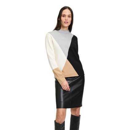 Dámsky viacfarebný pulóver s geometrickým vzorom BETTY BARCLAY (Veľkosť 40)