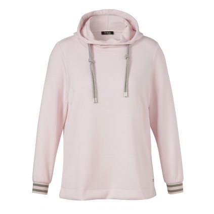 Dámska ružová mikina s kapucou FRAPP (Veľkosť 36)